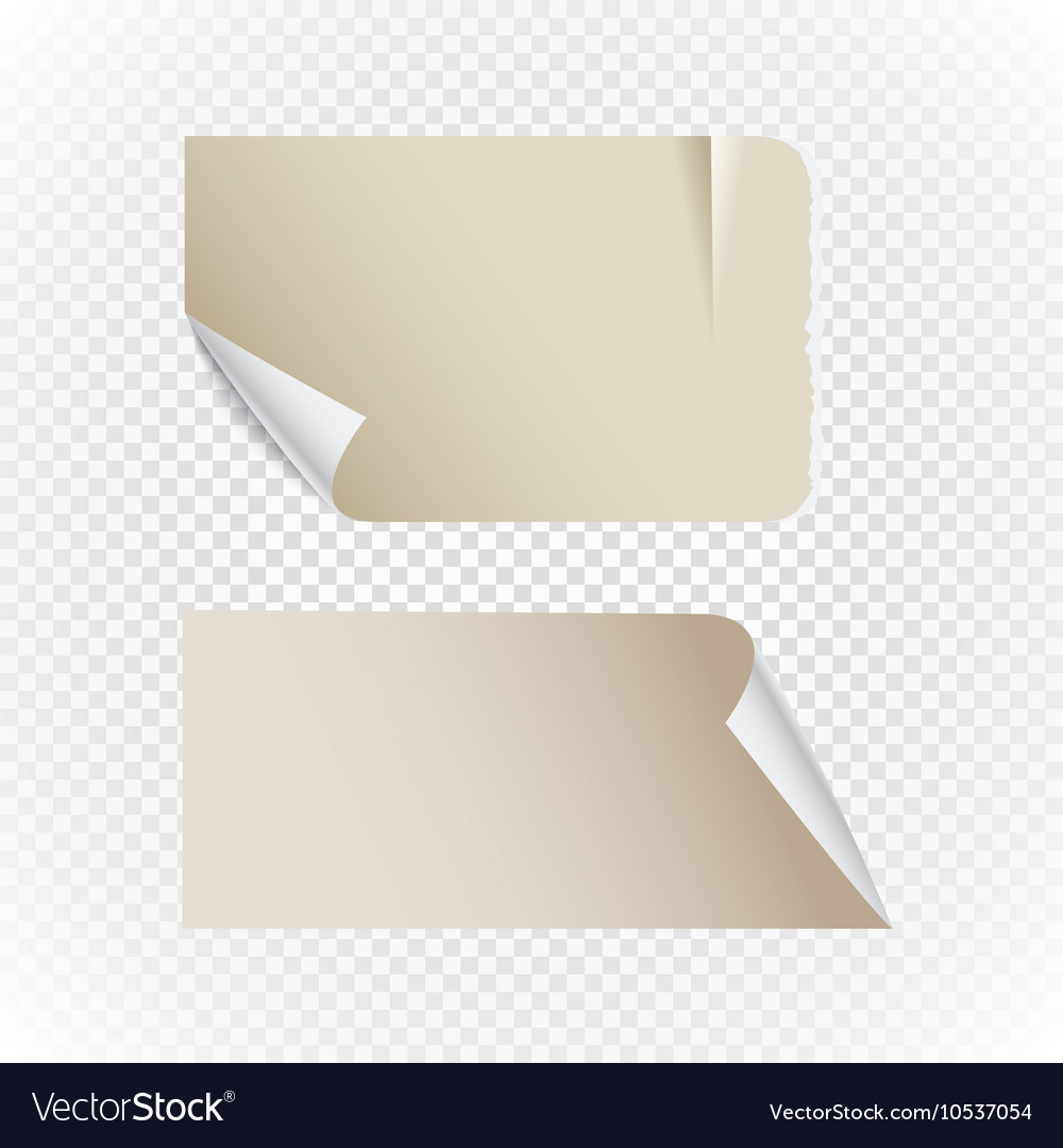 Collection vintage paper isolated Royalty Free Vector Image