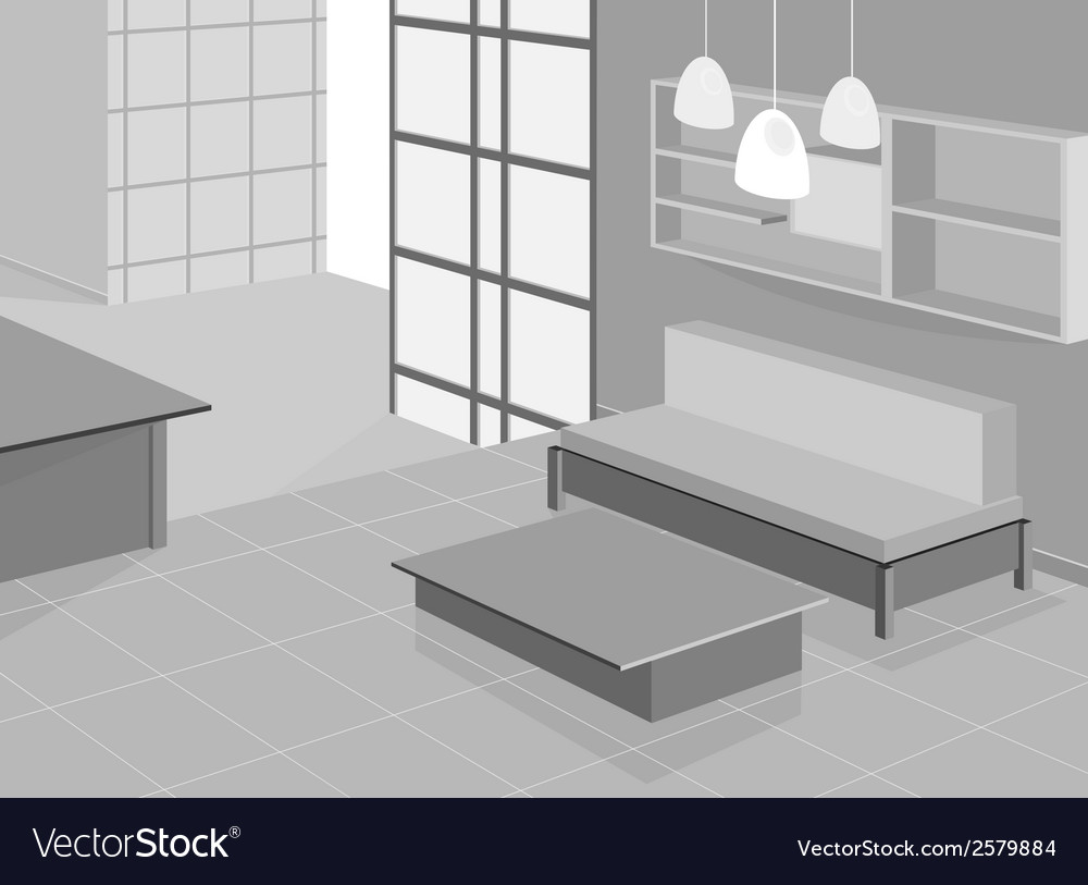 Living room design Royalty Free Vector Image - VectorStock
