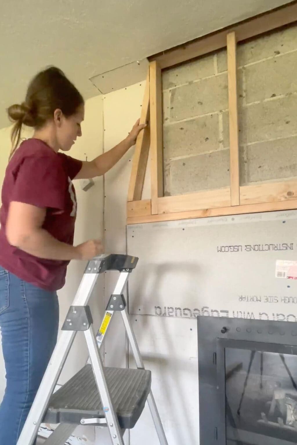Stunning DIY Stone Fireplace Makeover - Crystel Montenegro Home