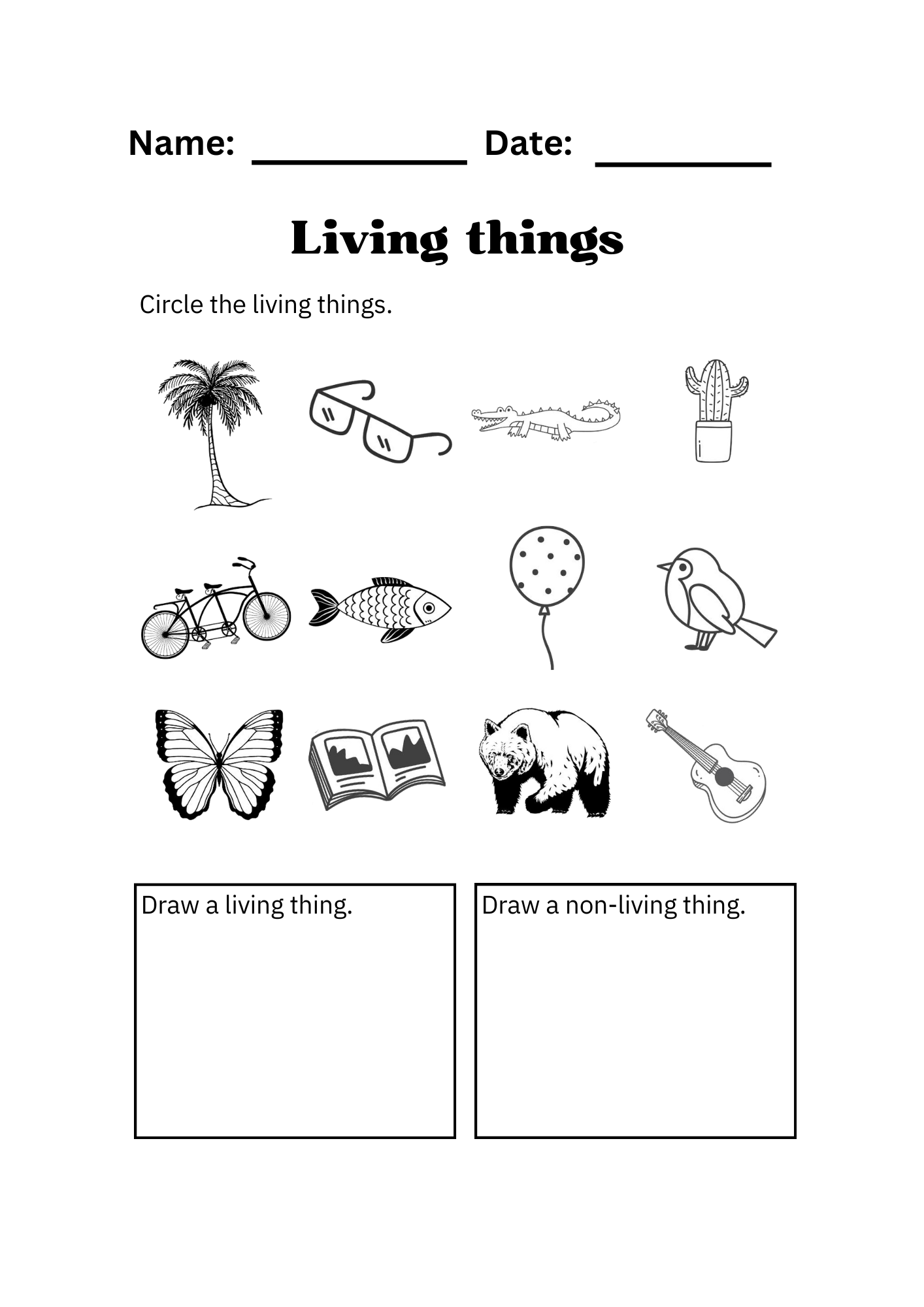 Science Living Things Worksheets | Teaching Resources