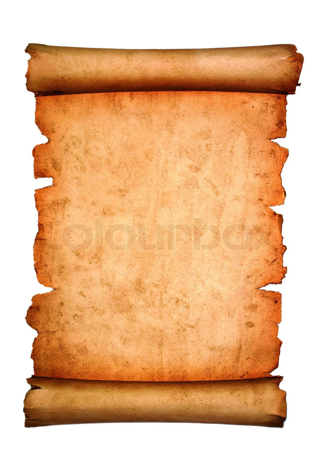 Vintage-Papier blättern isoliert auf weiß | Stock Bild | Colourbox