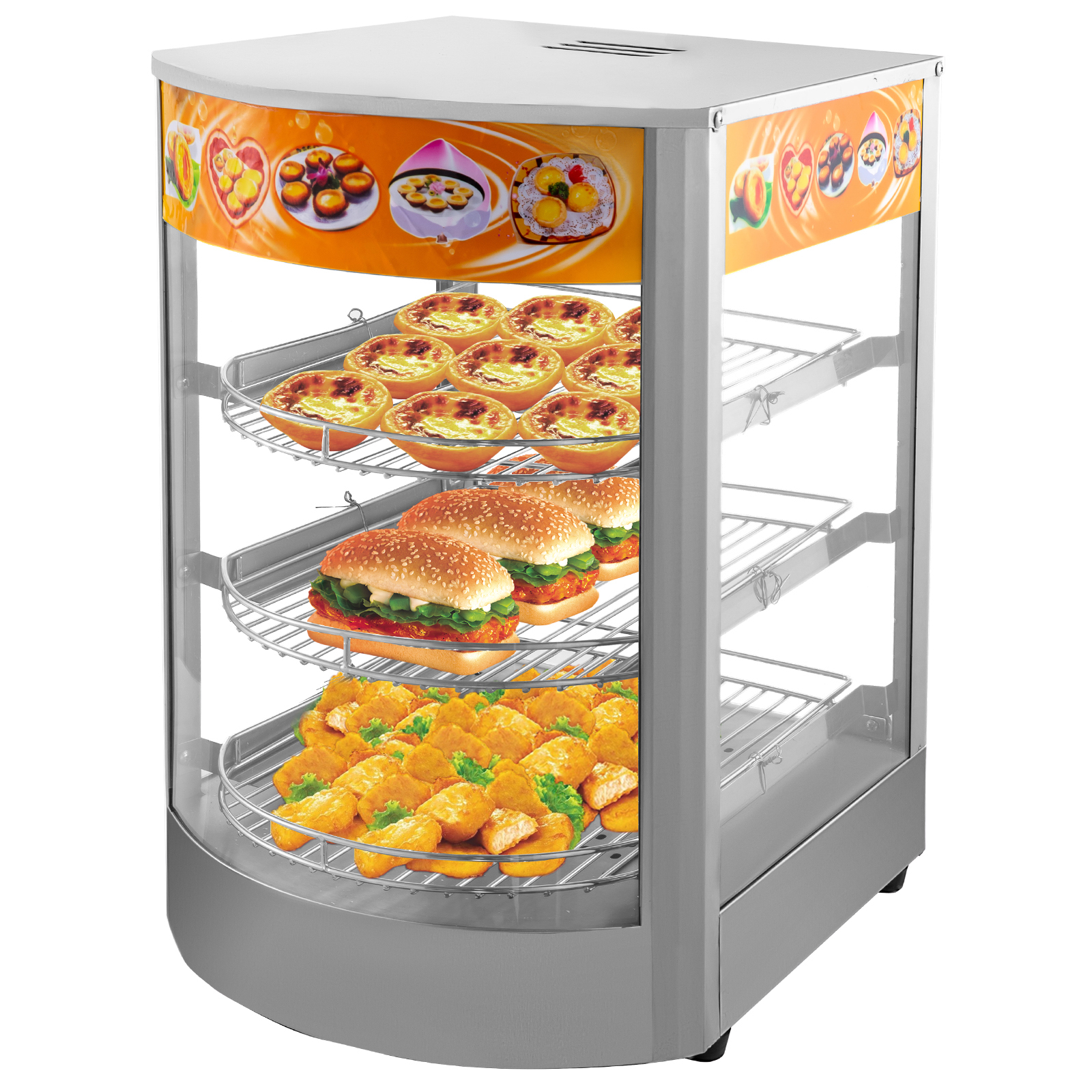 Commercial Food Warmer Pie Pizza Warmer Display Showcase Cabinet ...