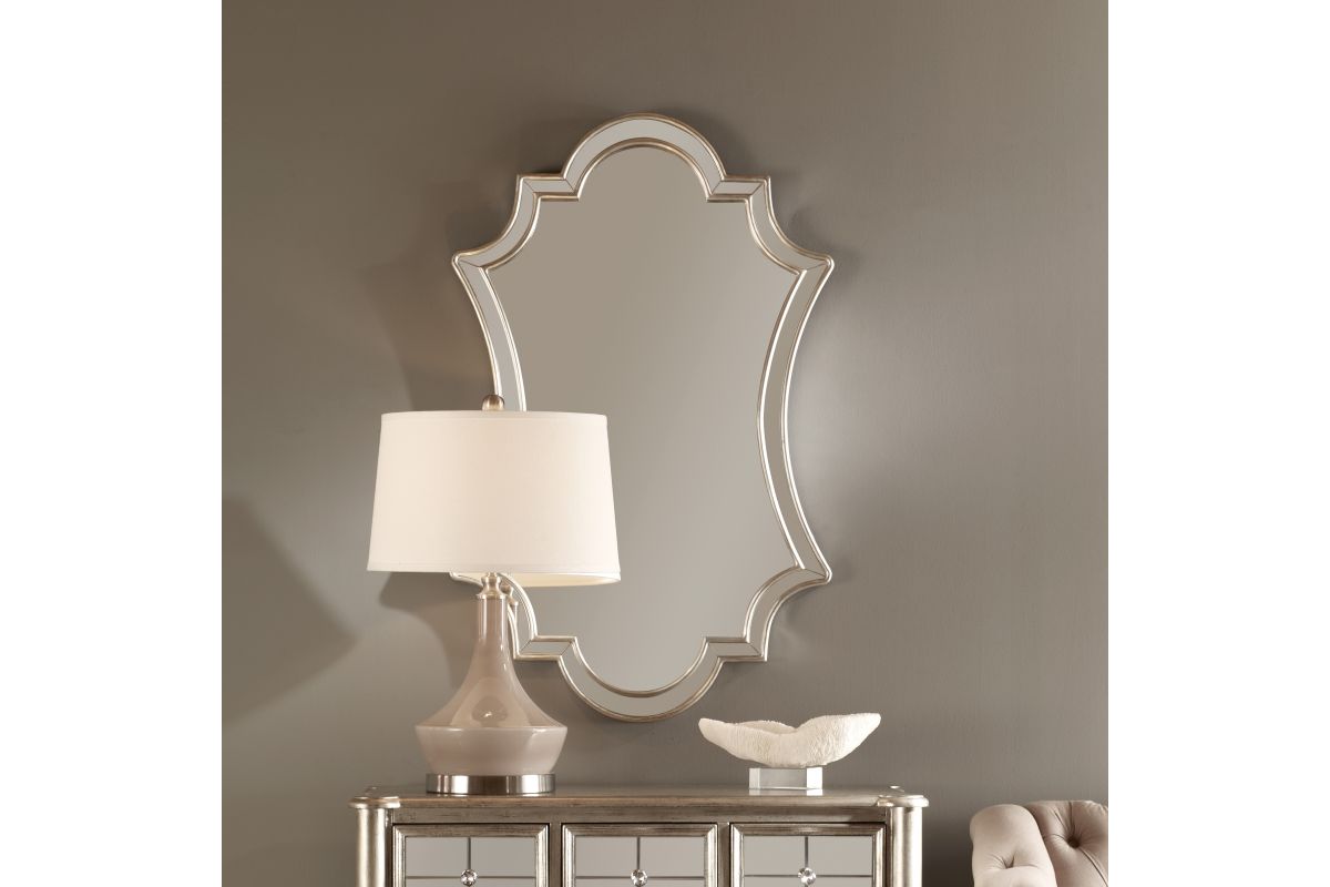 Elara Antiqued Silver Wall Mirror at Gardner-White