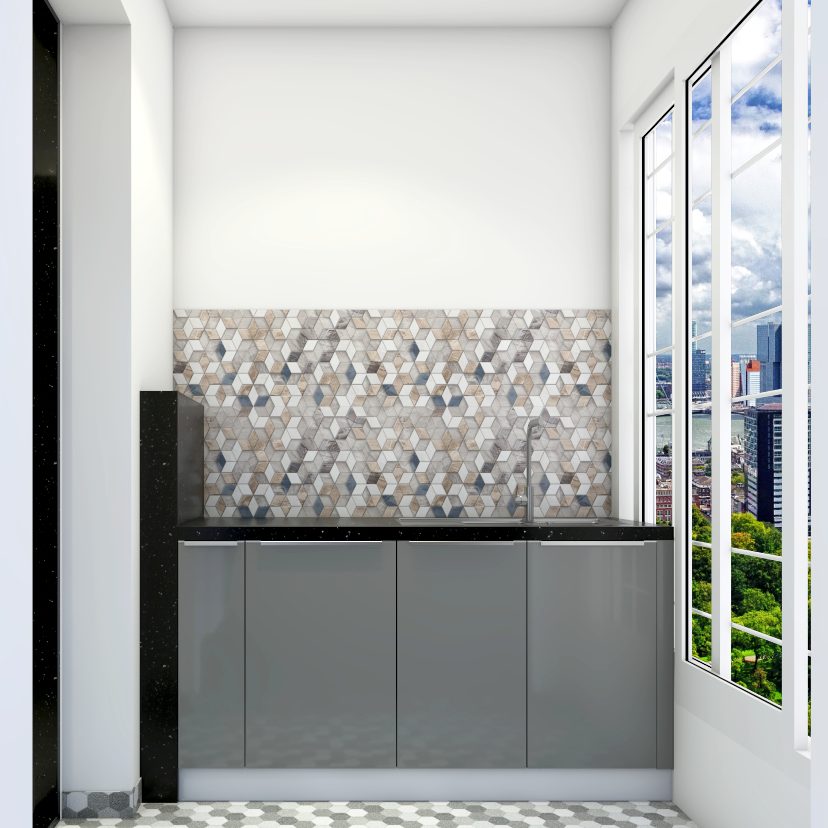 Maximum Storage Convenient Spacious Modern Kitchen Design | Livspace