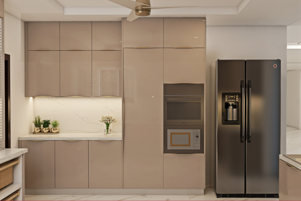 Compact U-Shaped Modular Kitchen Design | Livspace
