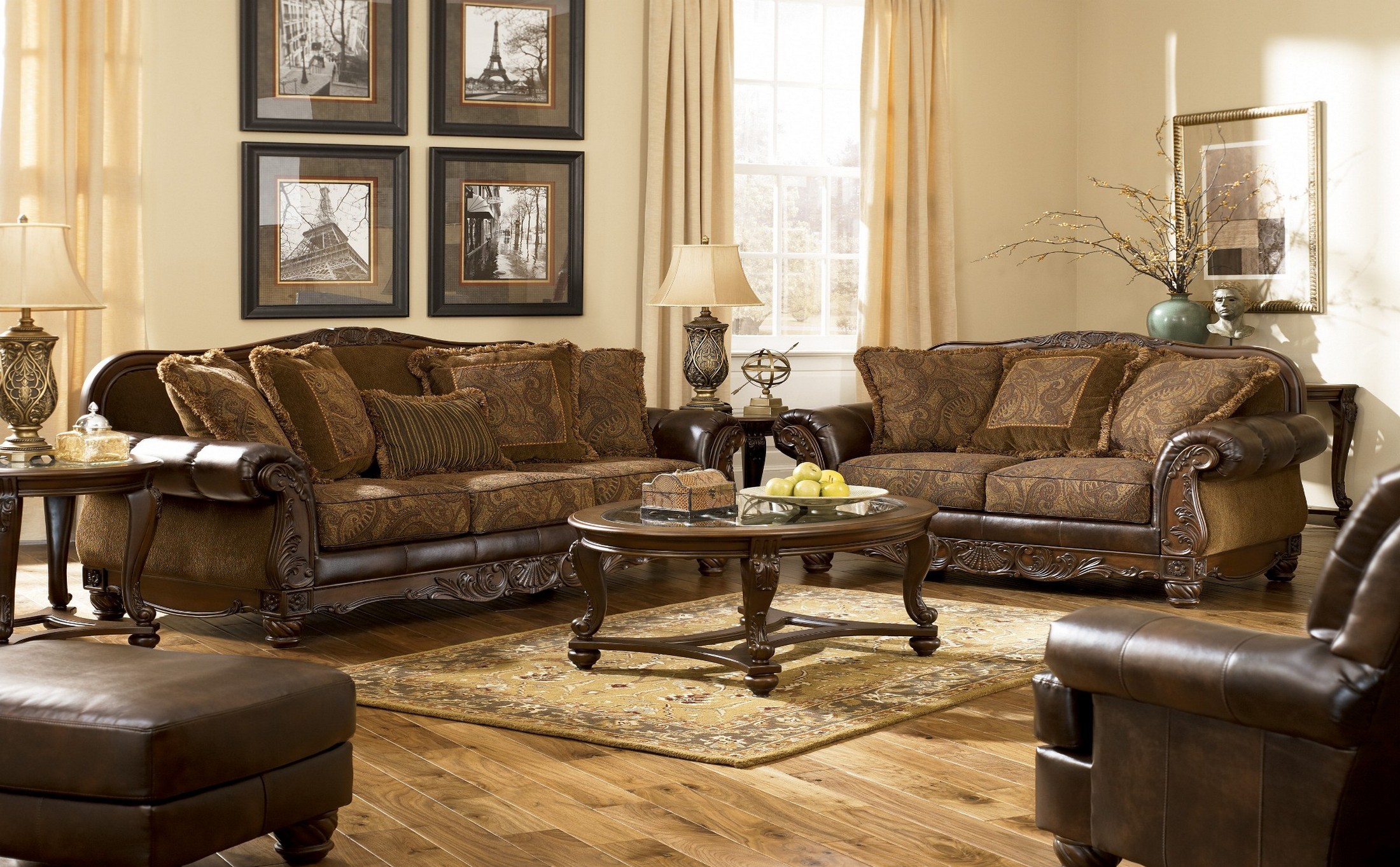 Fresco DuraBlend Antique Living Room Set from Ashley (63100) | Coleman ...