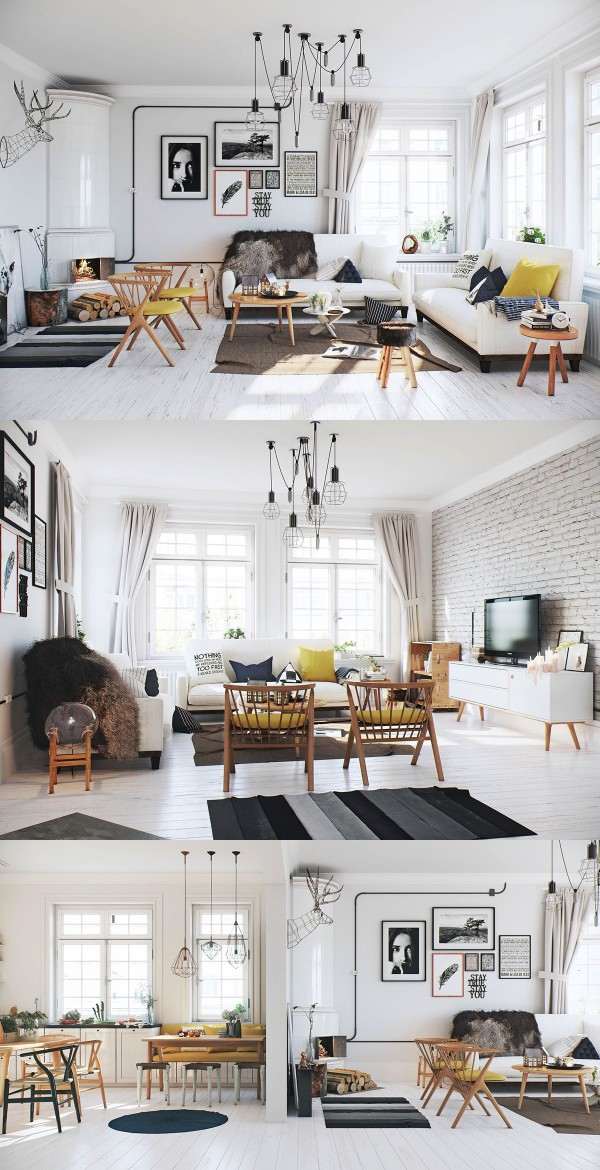 50 Scandinavian living room design ideas - functionality and simplicity