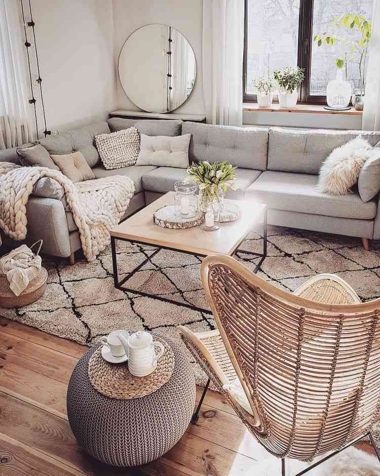 40 Outstanding Boho chic living room decor ideas in natural colors