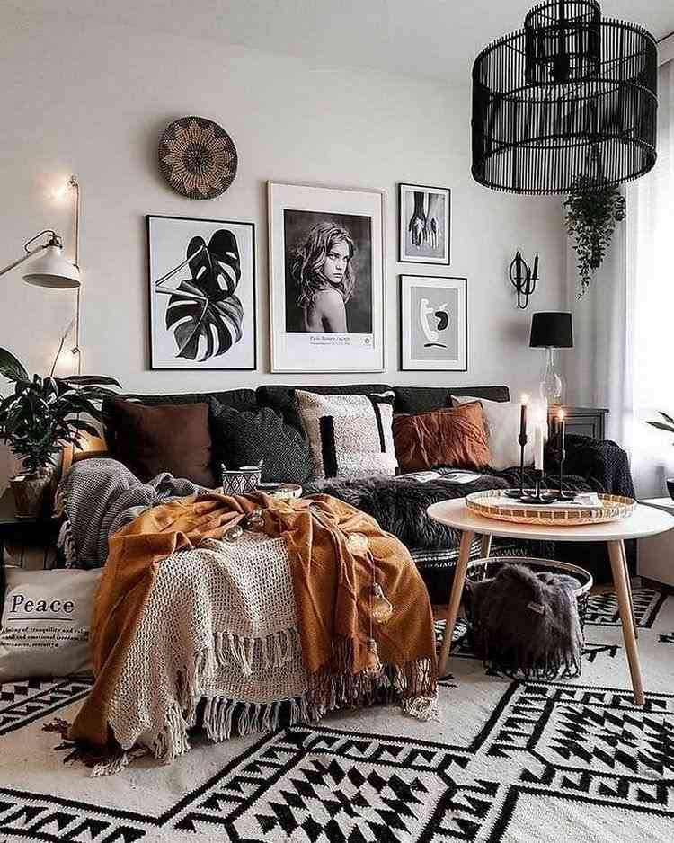 40 Outstanding Boho chic living room decor ideas in natural colors