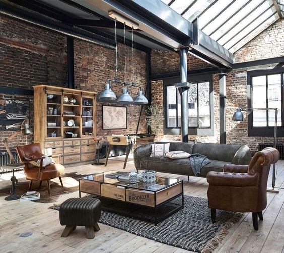 Industrial Chic Living Rooms - Decoholic