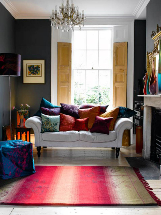 Living Room With Dark Dramatic Walls: 30 Ideas - Decoholic