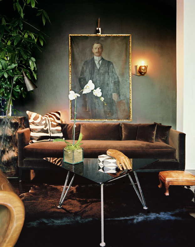 Living Room With Dark Dramatic Walls: 30 Ideas - Decoholic