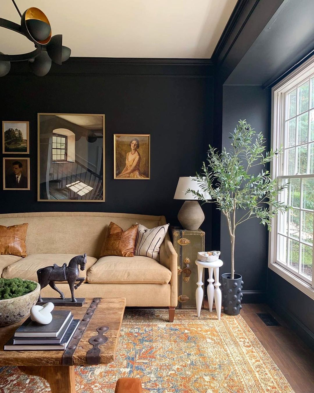 6 Best Dark Dramatic Living Room Ideas - Decoholic