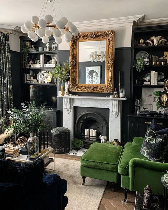6 Best Dark Dramatic Living Room Ideas - Decoholic