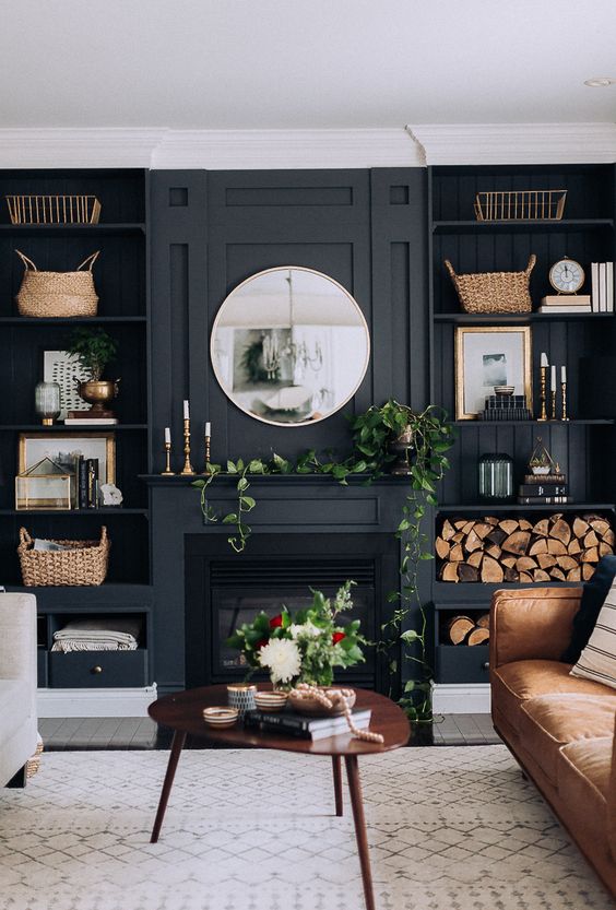 6 Best Dark Dramatic Living Room Ideas - Decoholic