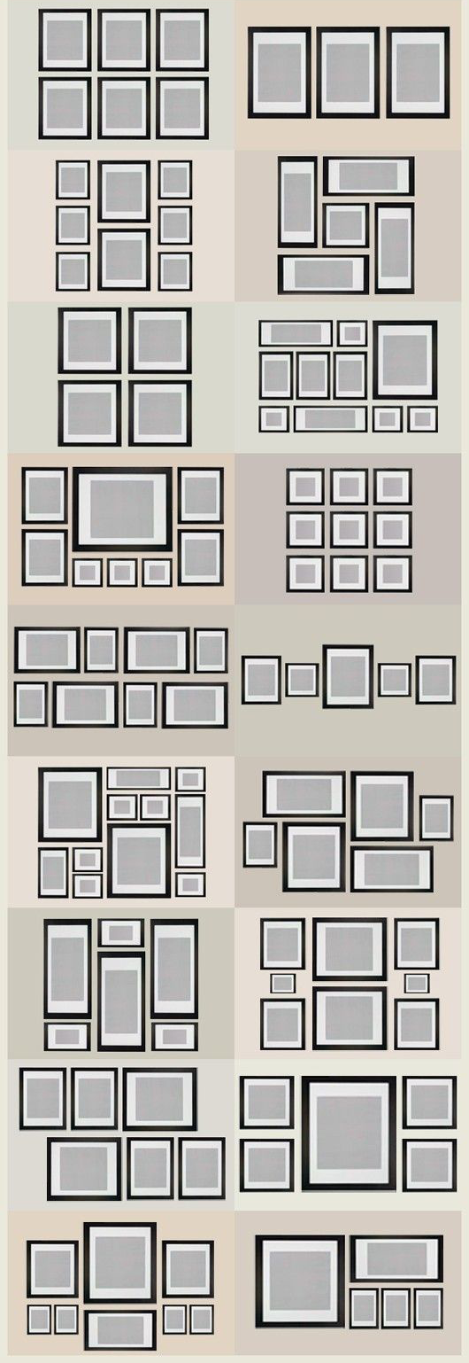 Gallery wall layout plan | Decor.com