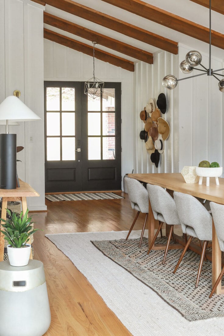 Earthy Modern Dining Room Reveal Transformation