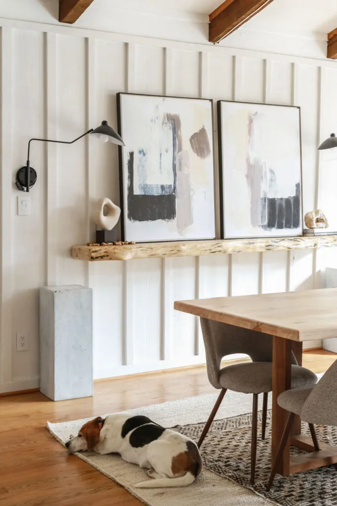 Earthy Modern Dining Room Reveal Transformation