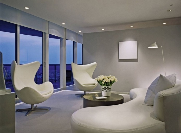 All White Living Room Design Ideas