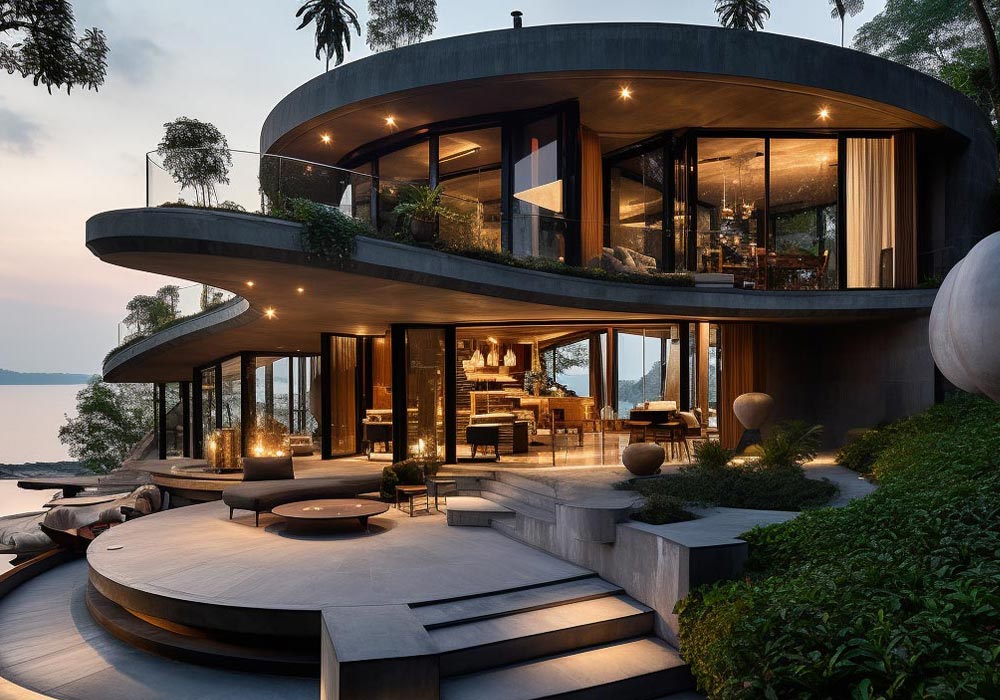 Modern Styled Luxury Mansion: Bringing The Outdoors Inside