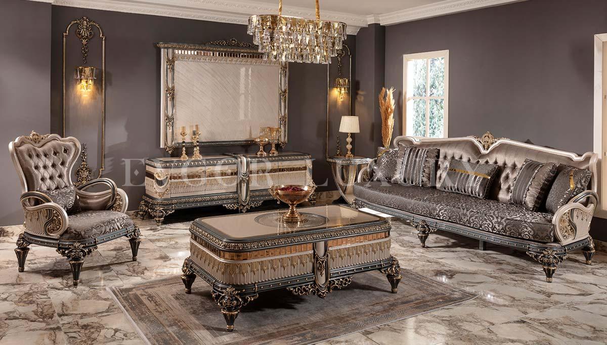 Hanzade Classic Sofa Set - Evgor Furniture