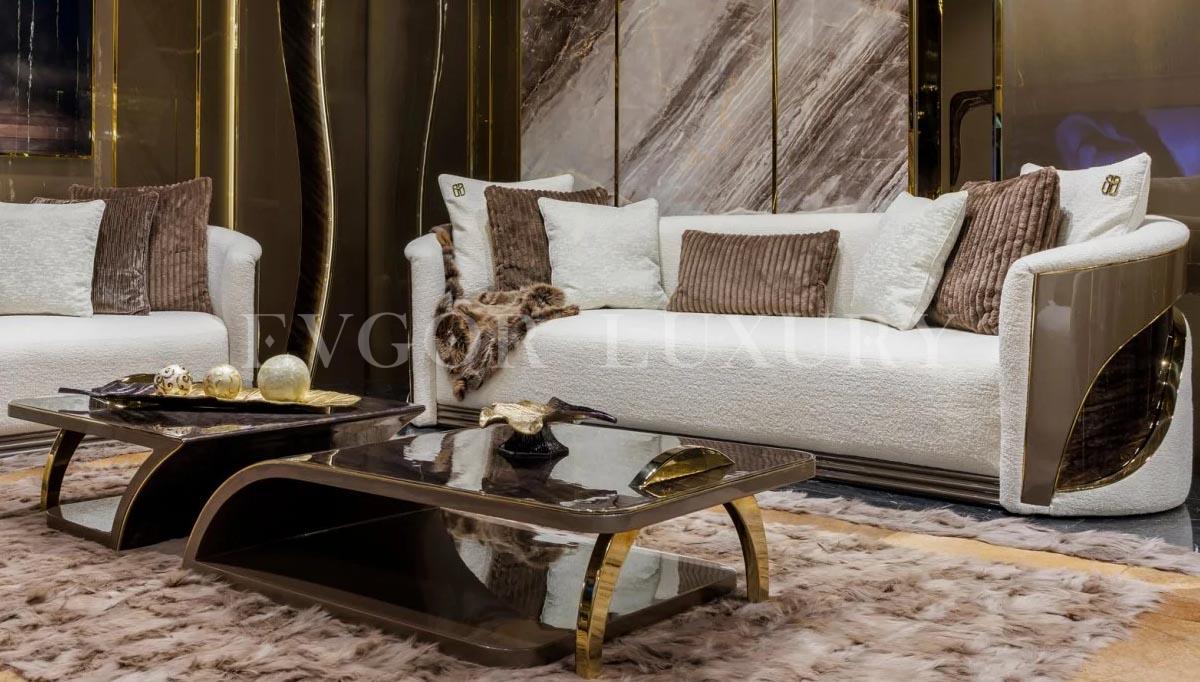 Lotus Luxury Sofa Set - Evgor Furniture