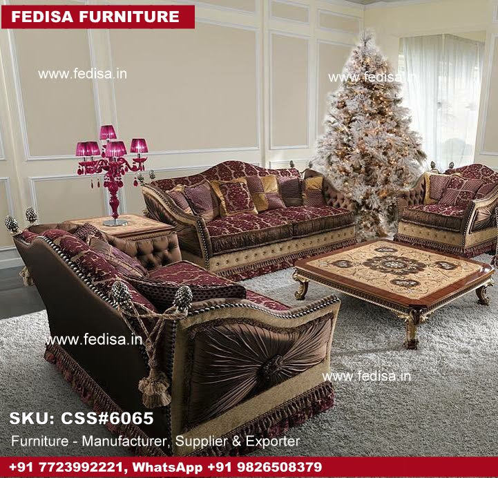 Luxury Classic Sofa Set Wooden Antique Sofa Set Acacia Wood Sofa Set ...