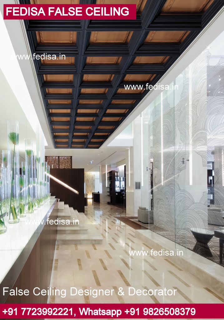 Office Fall Ceiling Balcony Ceiling Design Simple Square Pop Design