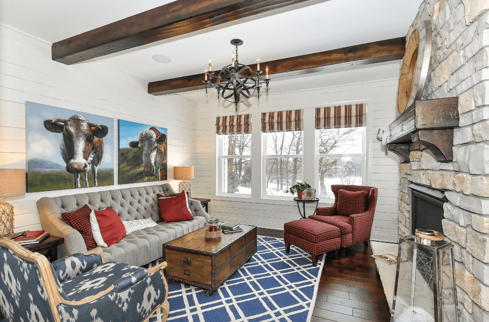 20+ Farmhouse Style Living Rooms
