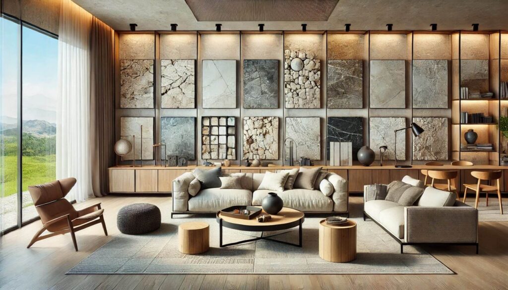 Interior stone wall design for living room: how to elevate your space