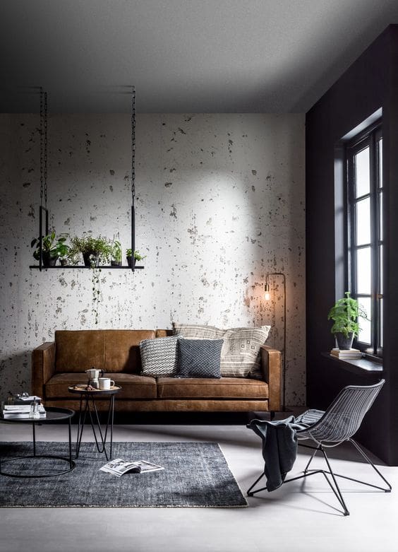 Industrial Style Living Room Design - happho
