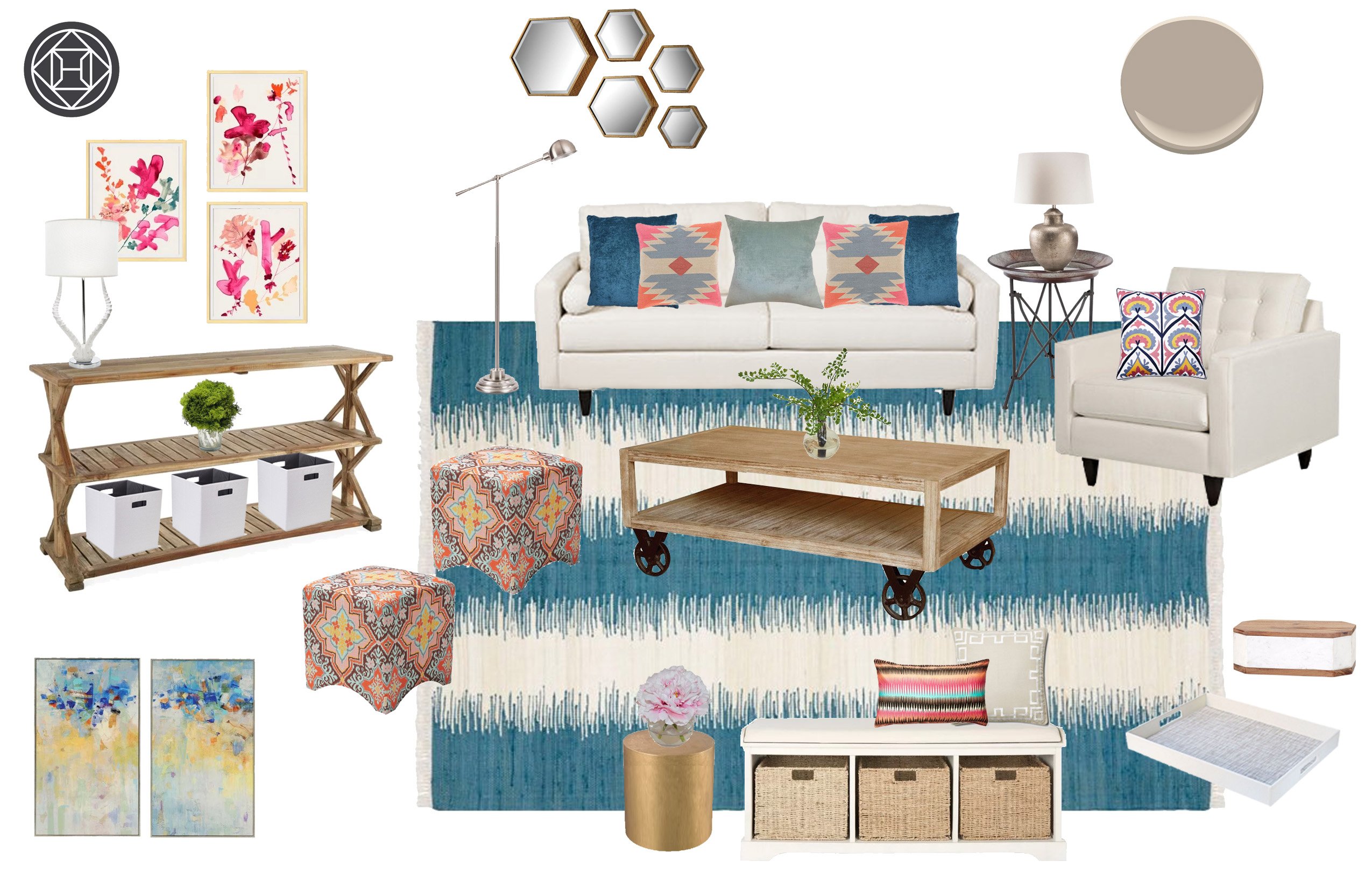 Boho Chic Living Room Designs | Baci Living Room