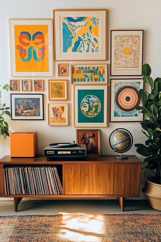 100+ Inspiring Gallery Wall Ideas to Make Your Living Room Pop - H.M.G