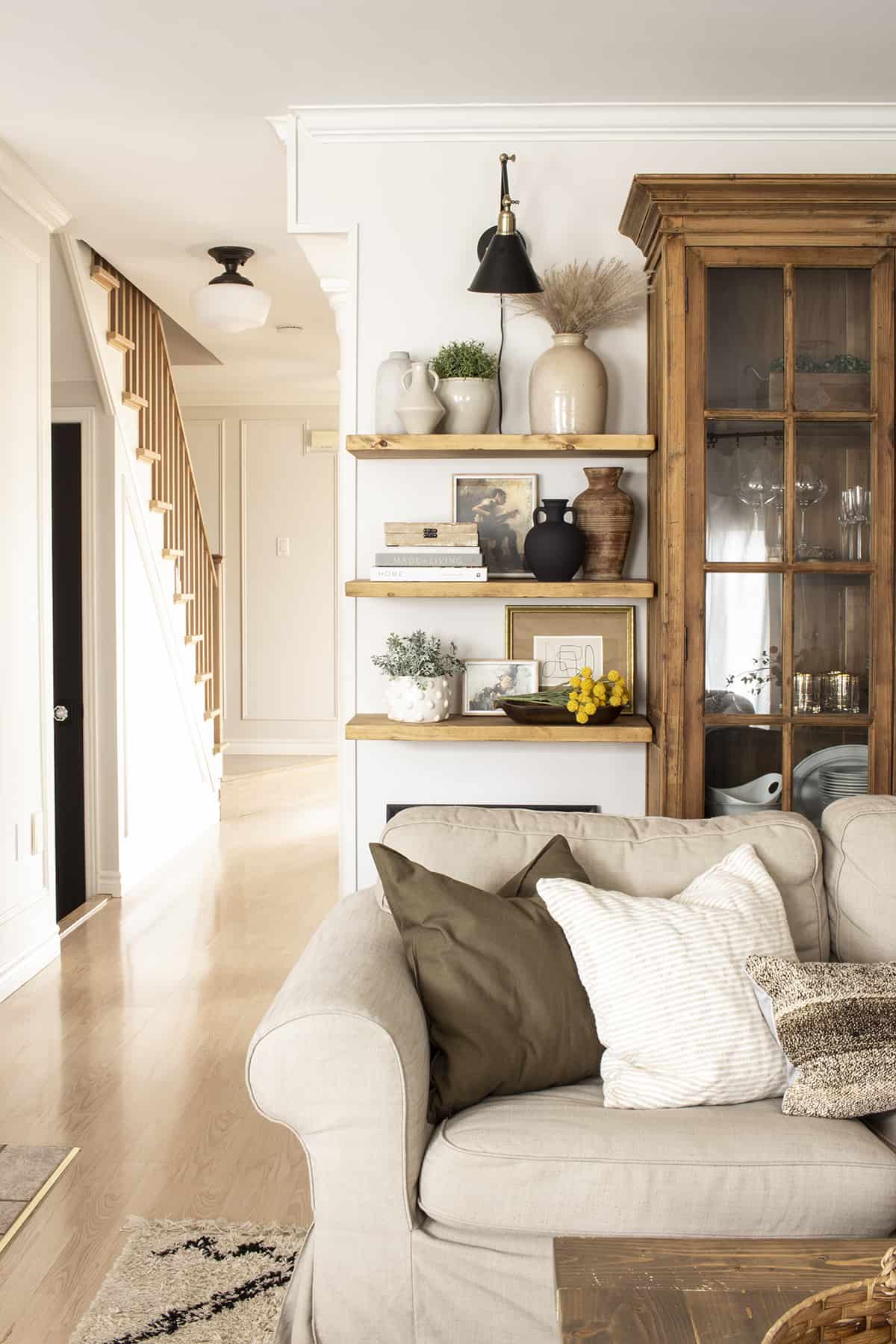 Pictures Of Floating Shelves In Living Room | Baci Living Room