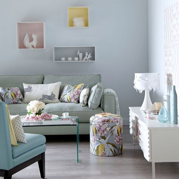 20 Cool and Amazing Pastel Living Room Ideas | Home Design And Interior