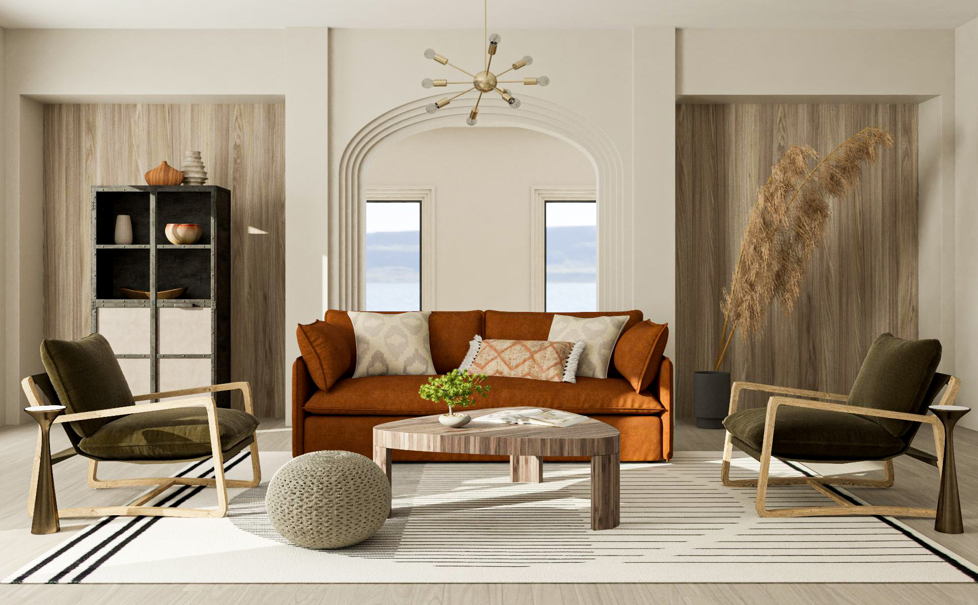 Earthy Living Room