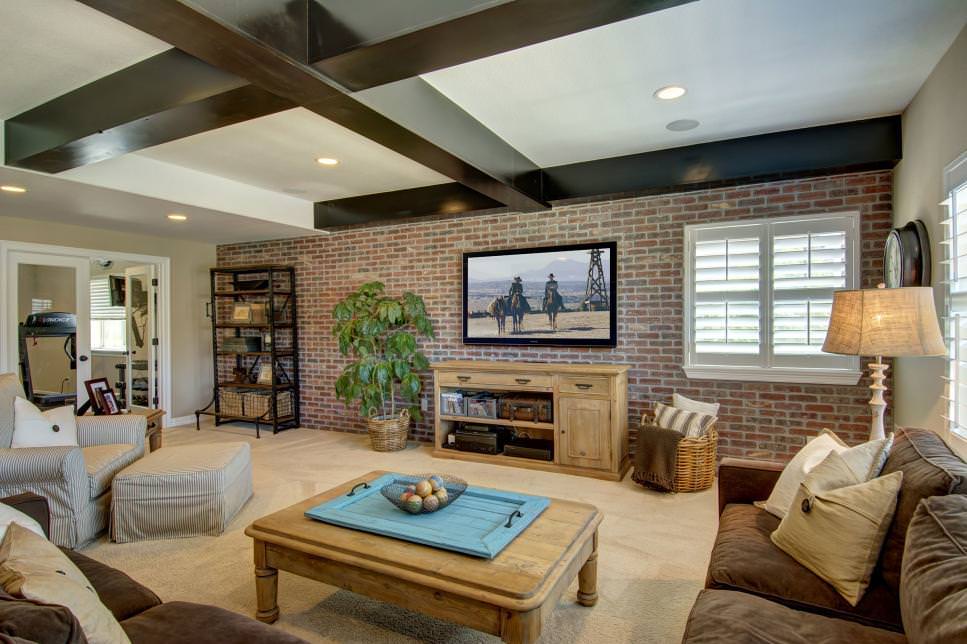 20 Exposed Brick Living Room Ideas - Housely