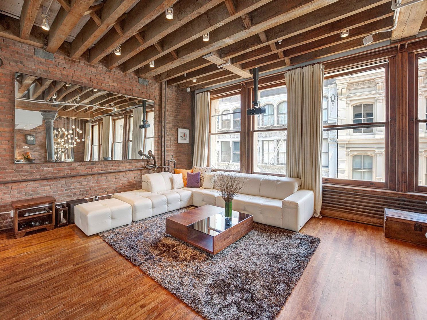 20 Exposed Brick Living Room Ideas - Housely