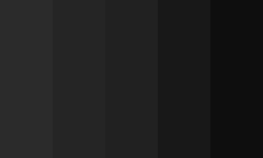 Dark black Shades | Color Palette | Html Colors
