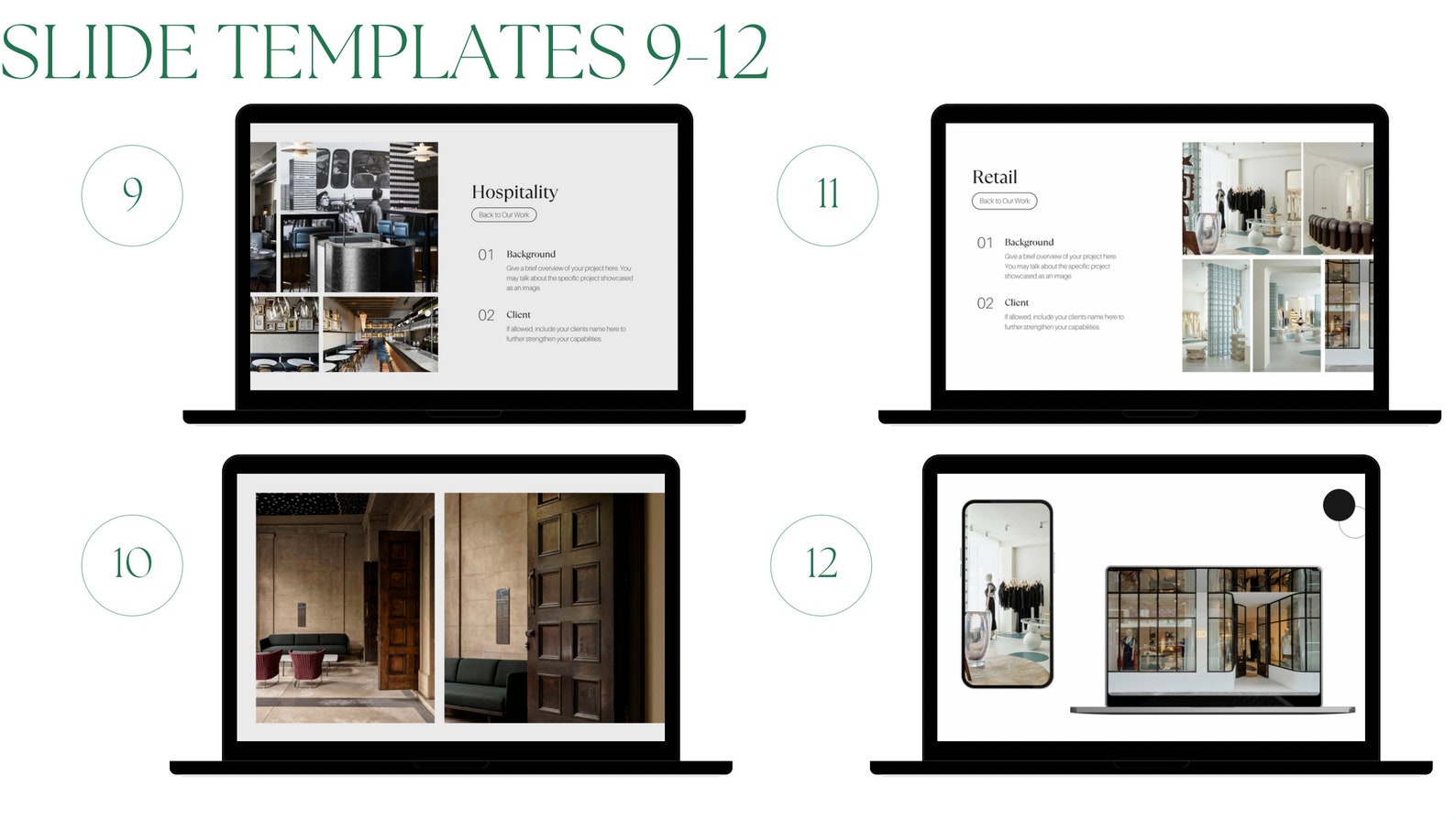 Minimal Sleek Design Portfolio Presentation | 15 Templates | Editable ...