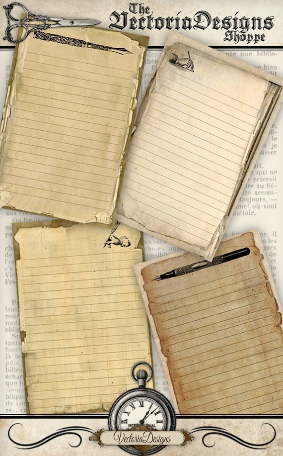 Vintage Writing Paper Letter Paper Printable Writing Paper - Etsy