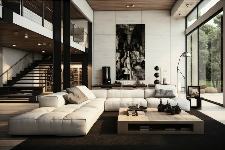 Modern luxury living room interior design