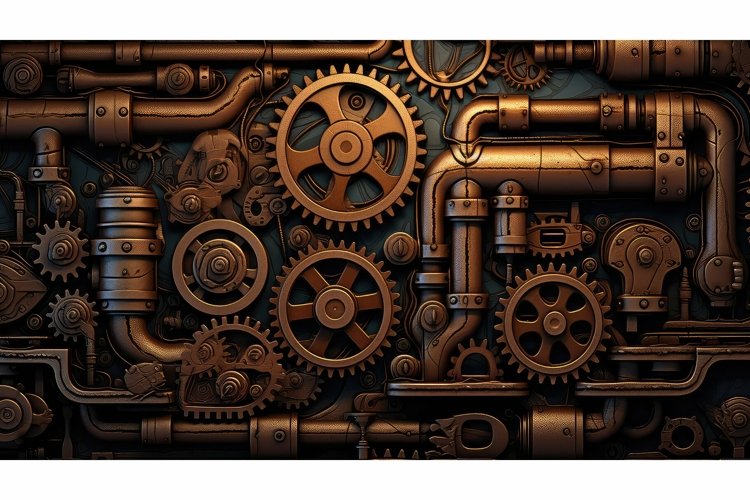 technology illustration industrial background