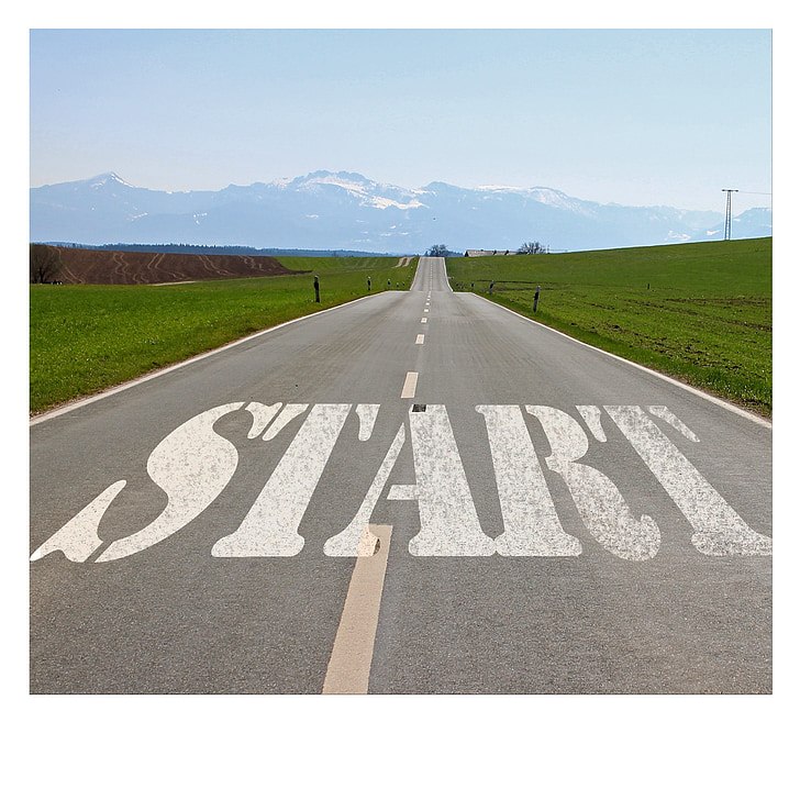 Free photo: road, start, beginning, intention, plant, stop, design ...