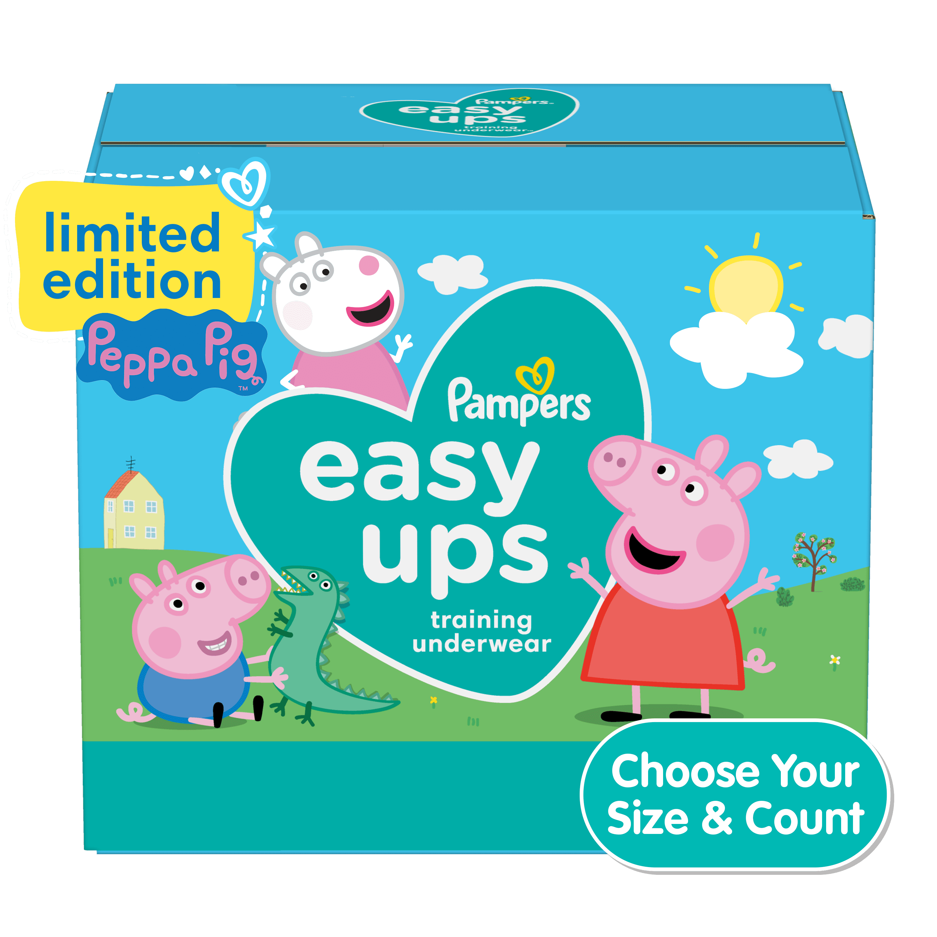 Pampers Easy Ups Girls Training Pants Peppa Pig Edition (Choose Your ...