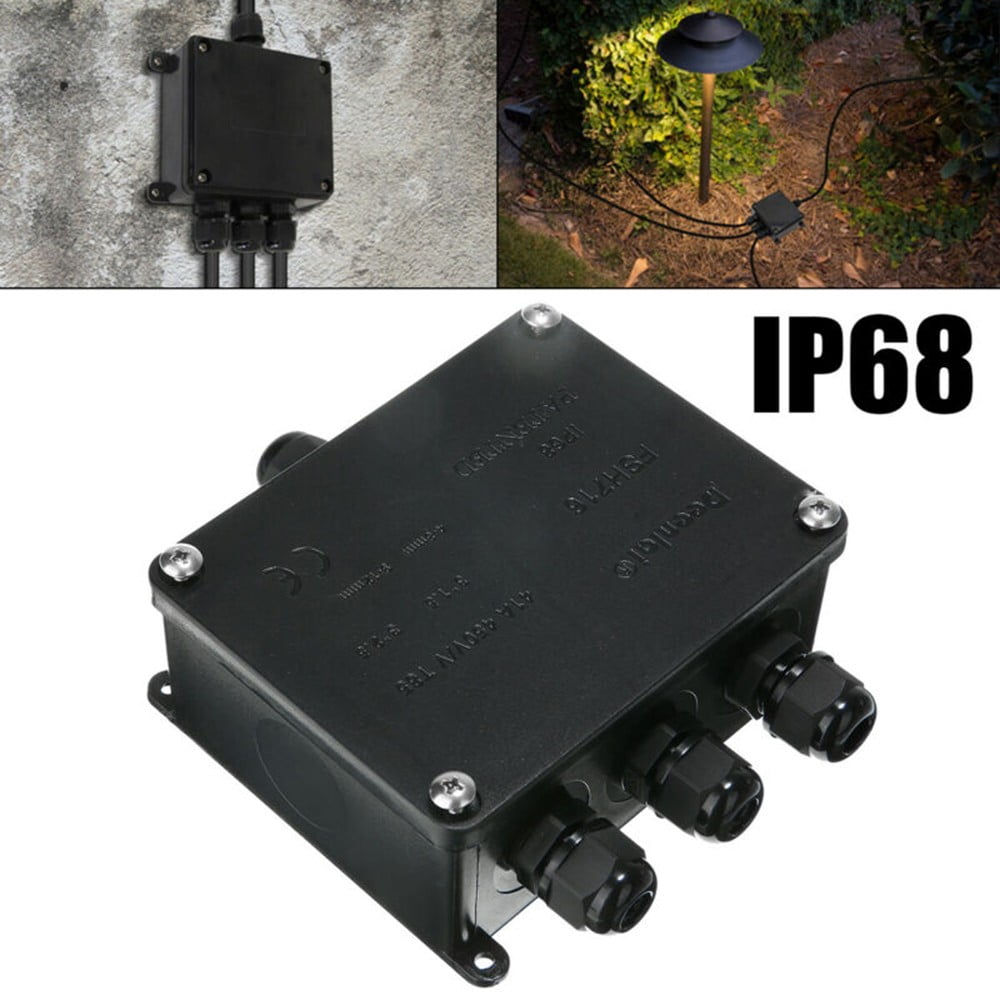 BTOER IP68~Waterproof Junction Box 4Way Electrical Cable Wire Outdoor ...
