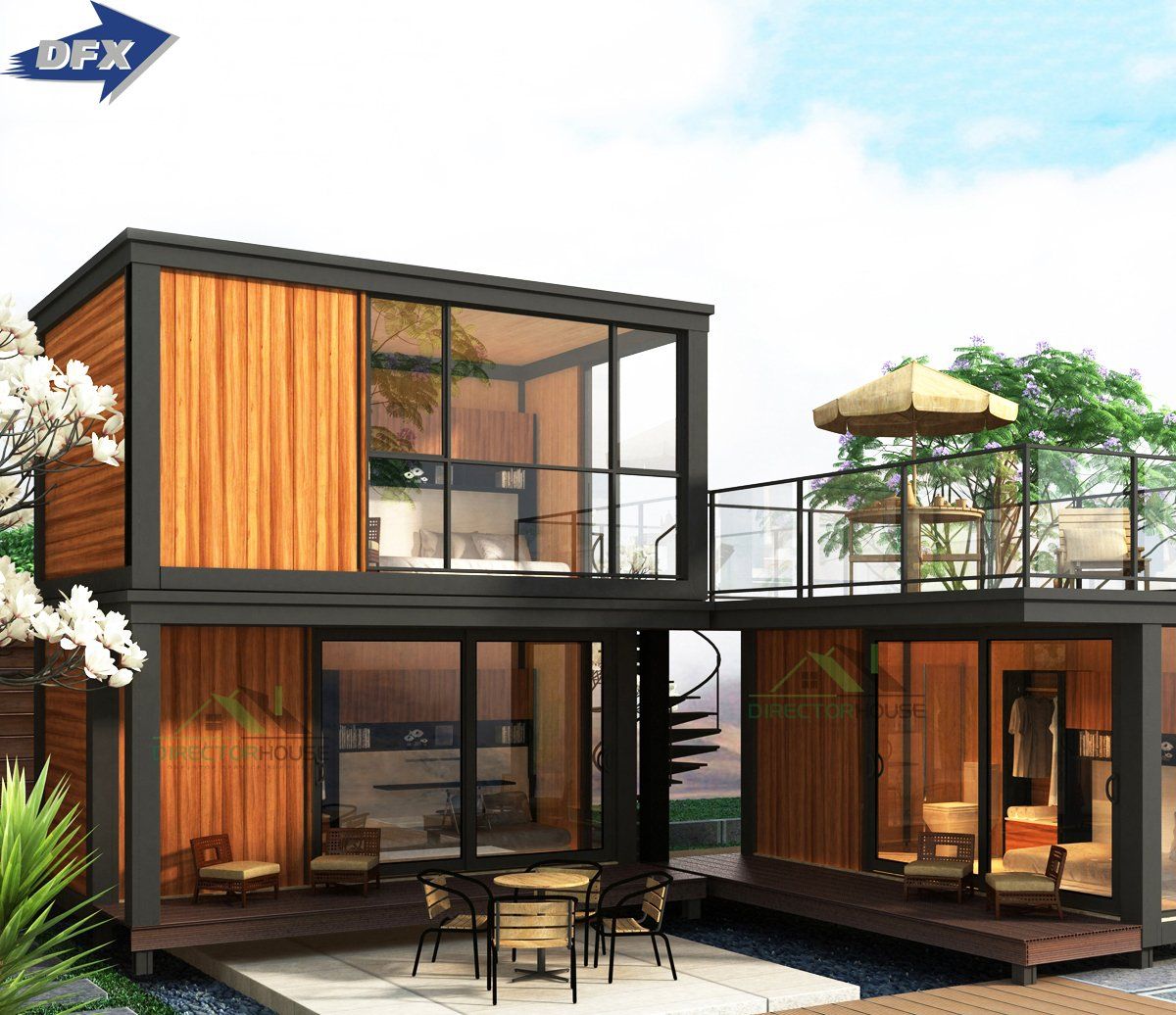 China Prefab Modular Modern Homes with Steel and Sandwich Panel - China ...