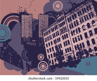 Grunge Urban Design Vector Illustration Stock Vector (Royalty Free ...