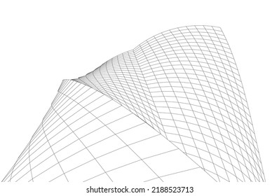 Modern Building Architectural Background Vector Illustration Stock ...