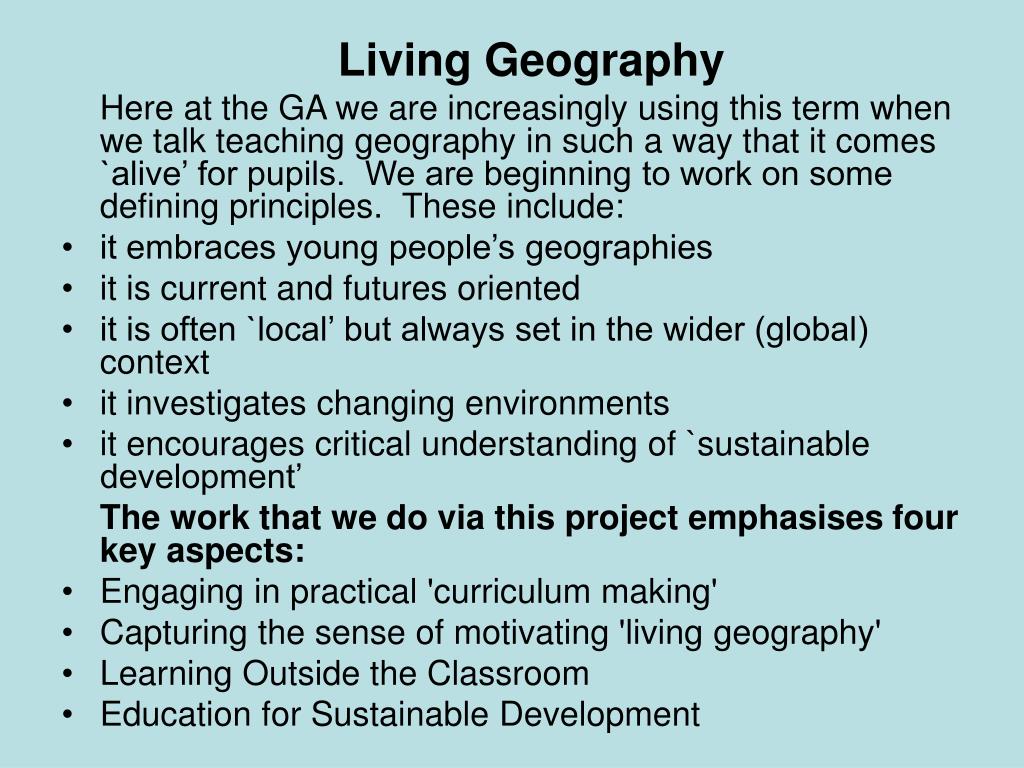 PPT - Living Geography PowerPoint Presentation, free download - ID:4163306